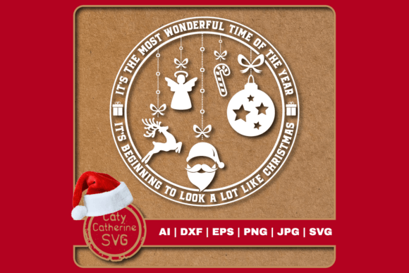 Christmas Quote Badge Logo SVG