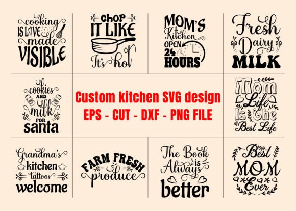 Kitchen SVG Bundle Design Review