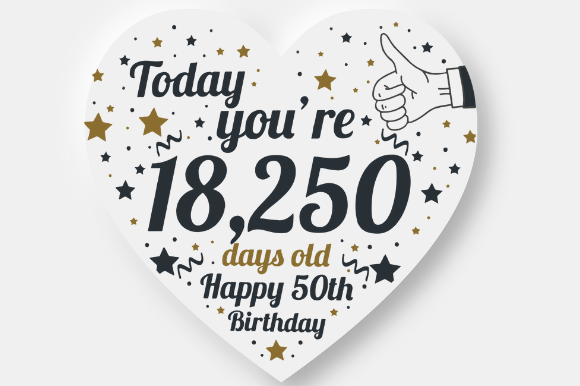 Reviewing HEART 50TH BIRTHDAY GIFT for Real Embroidery Work
