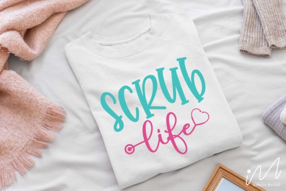 Scrutiny of the Scrub Life Svg for Embroidery