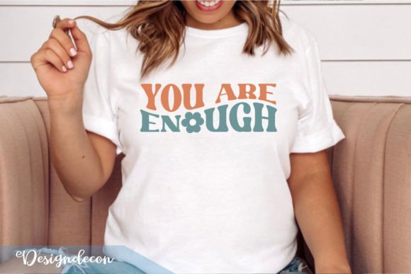 You Are Enough Retro Wavy Typography SVG Review